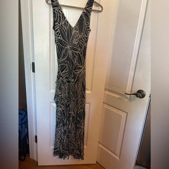 Vintage 90s EVA BLUE Beaded Dress - Picture 3 of 3